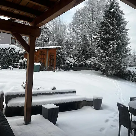 In A Luxury Chalet, Living Room, Kitchen And Games Guest house *