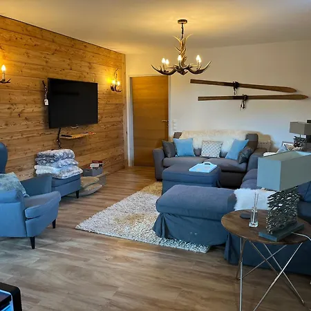 In A Luxury Chalet, Living Room, Kitchen And Games Guest house